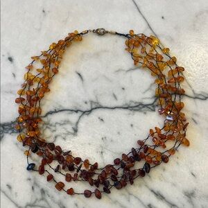 OMG OMBRÉ Baltic Amber Multi-Strand Necklace